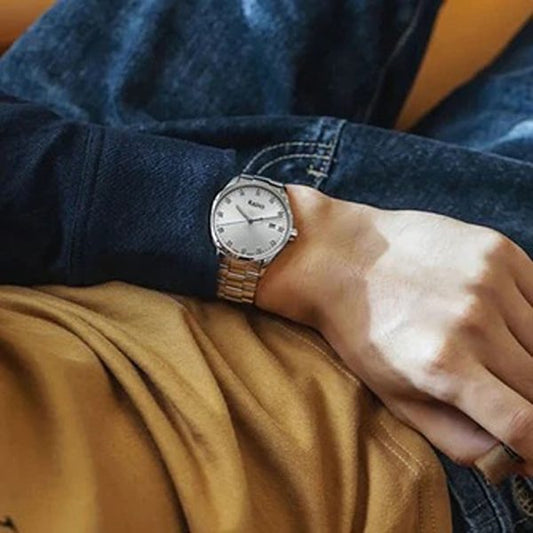 Rado Men’s Formal Wrist Watch With Stainless Steel Chain | Best Quality Rado Watch For Men’s – Men’s Watches – Wrist Watch For Men – With Random Box